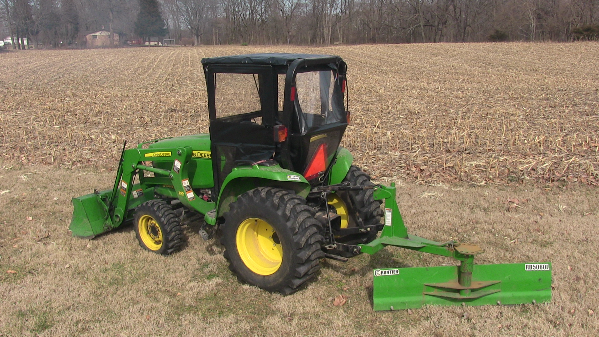 Original Tractor Cab Soft Top Enclosure to Fit John Deere 1 Series Pre Forward Leaning ROPS 12009ST
